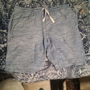 Old Navy Men's Light Blue Denim-Style Shorts Size L